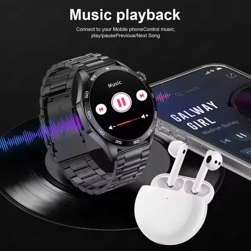 2025 Men’s AMOLED Bluetooth Smartwatch