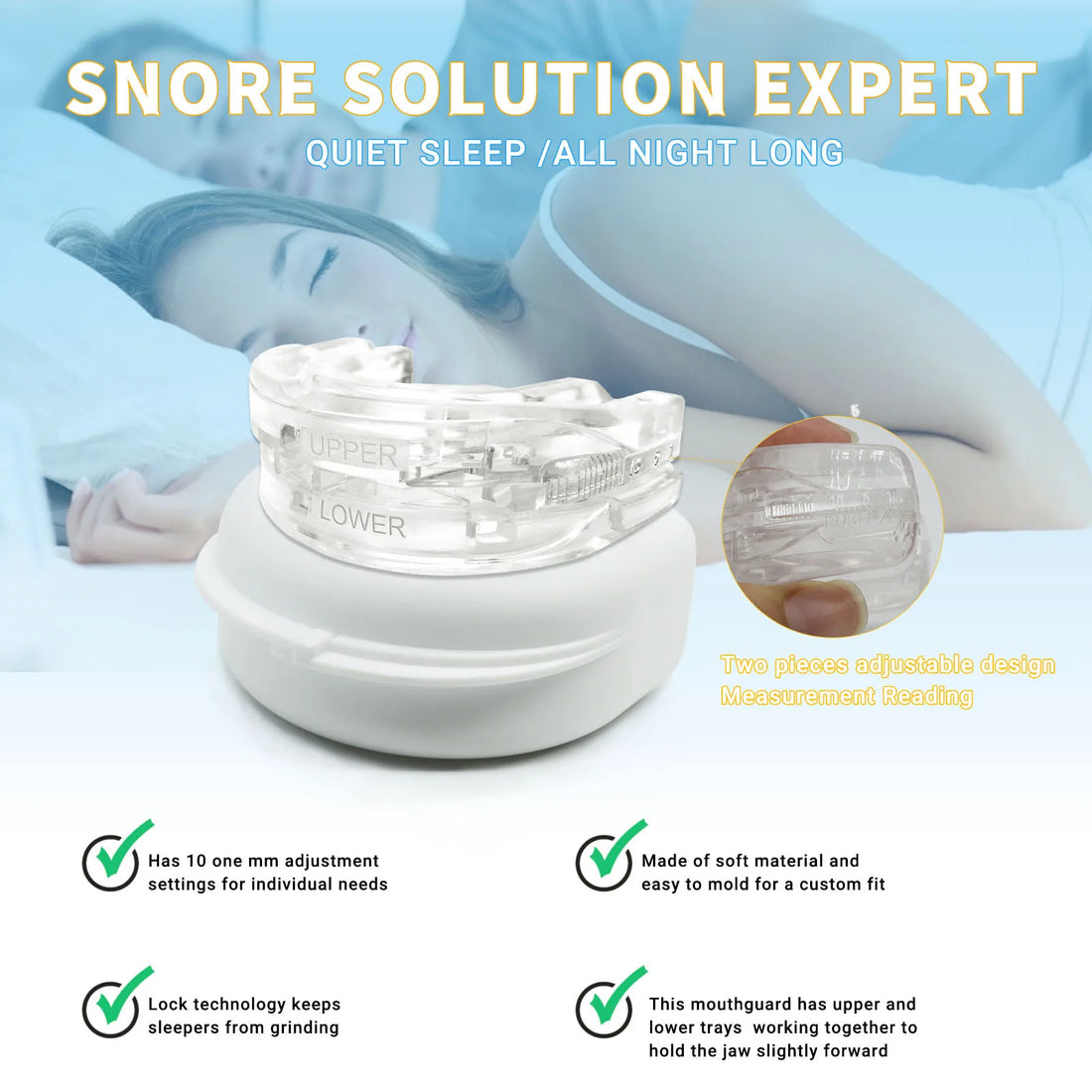 Silicone Anti-Snore Mouth Guard