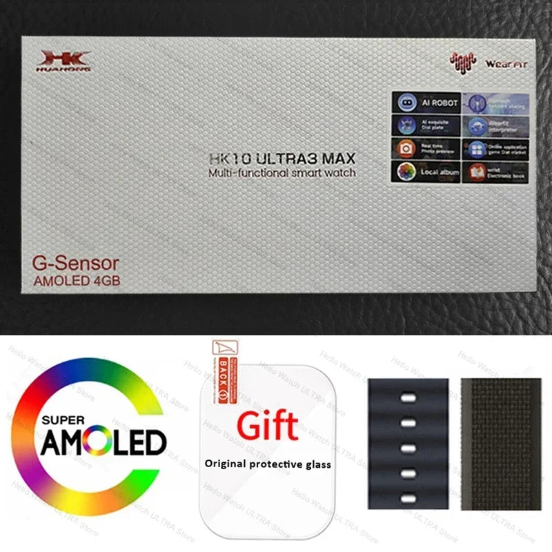 HK10 Ultra 3 Max Smartwatch 2025 – 49mm AMOLED